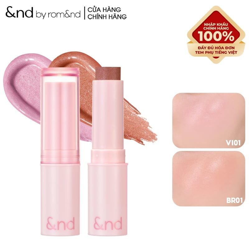 [&nd by rom&nd] Má Hồng Kem Dạng Thỏi And By Romand Mellow Stick Cheek 3.4g