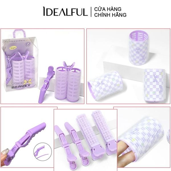  Lô Cuốn Tóc, Kẹp Tóc Tạo Kiểu Tóc Xoăn Bồng Bềnh, Làm Phồng Tóc Idealful Curling Hair Tools 