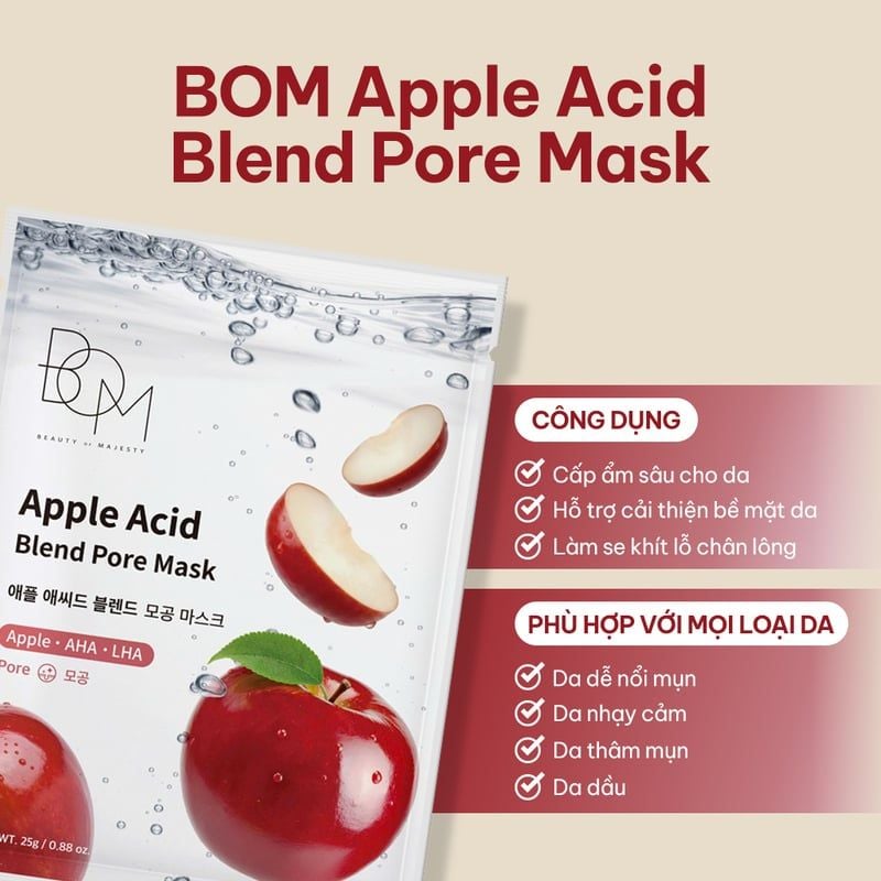 Mặt Nạ B.O.M Dưỡng Ẩm, Hỗ Trợ Phục Hồi, Săn Chắc, Cải Thiện Da Blend Mask 25g