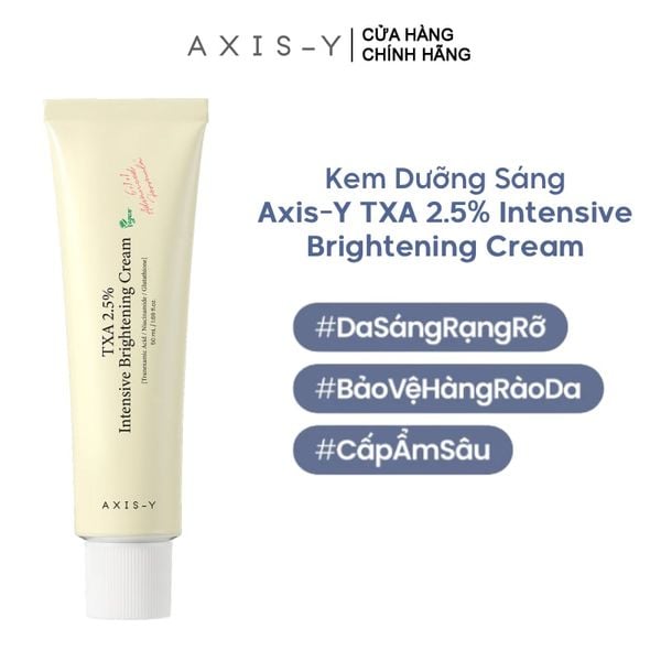  Kem Dưỡng Axis-Y Sáng Da Chuyên Sâu TXA 2.5% Intensive Brightening Cream 50ml 