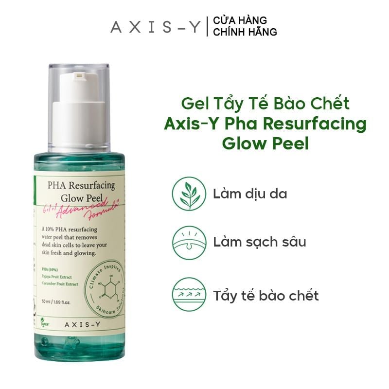 Gel Tẩy Tế Bào Chết Hóa Học Axis-Y Dịu Nhẹ Pha Resurfacing Glow Peel 50ml