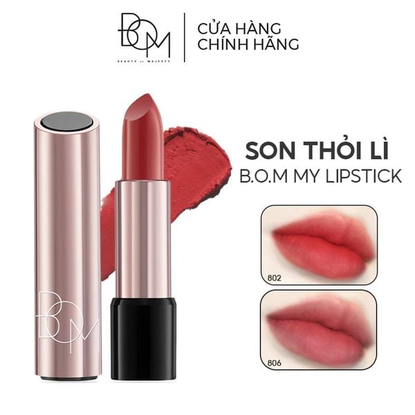  [PHIÊN BẢN ĐẶC BIỆT] Son Thỏi Lì B.O.M Lên Màu Chuẩn My Lipstick 