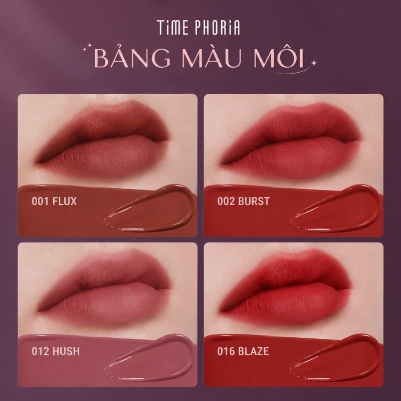Son Tint Bóng Lì Time Phoria Hỗ Trợ Dưỡng Ẩm, Làm Mờ Rãnh Môi, Lâu Trôi Altera Blurring Lip Tint 4g