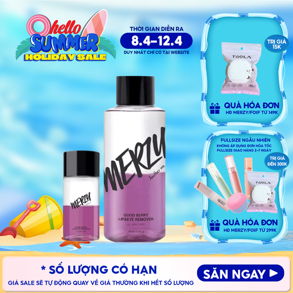  Nước Tẩy Trang Mắt Môi Merzy Good Berry Lip Eye Remover 