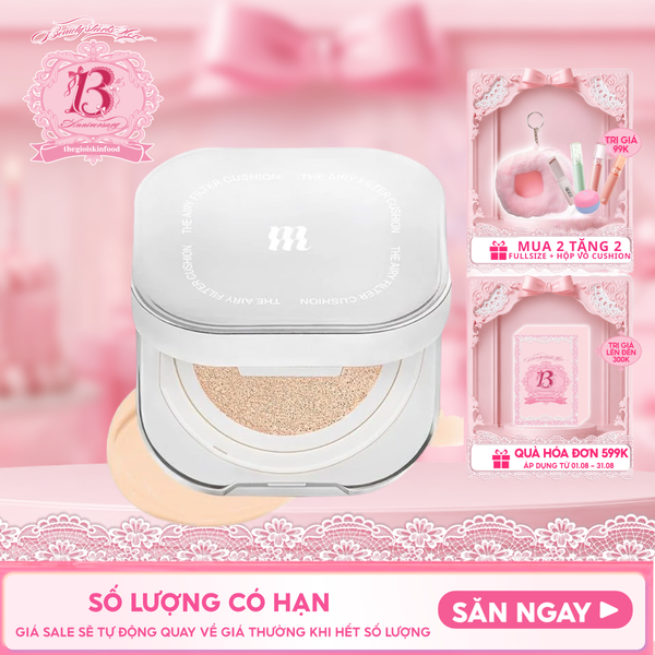 Phấn Nước Merzy Mịn Lì, Che Phủ Cao The Airy Filter Cushion SPF50+ PA+++ 11g 