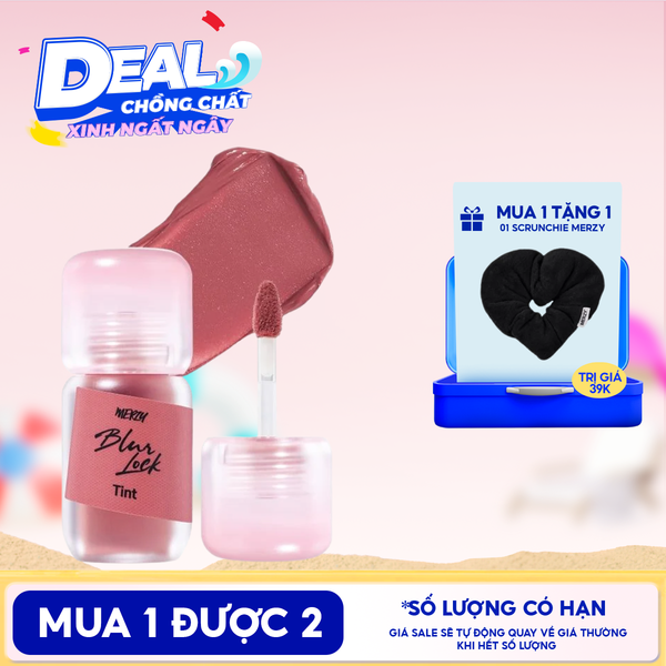  Son Kem Lì Merzy Khóa Môi Mịn Lì Tự Nhiên Blur Lock Tint 4g 