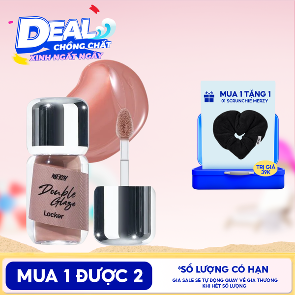  Son Bóng Merzy Khóa Màu 2 Lớp Double Glaze Locker 3.8g 