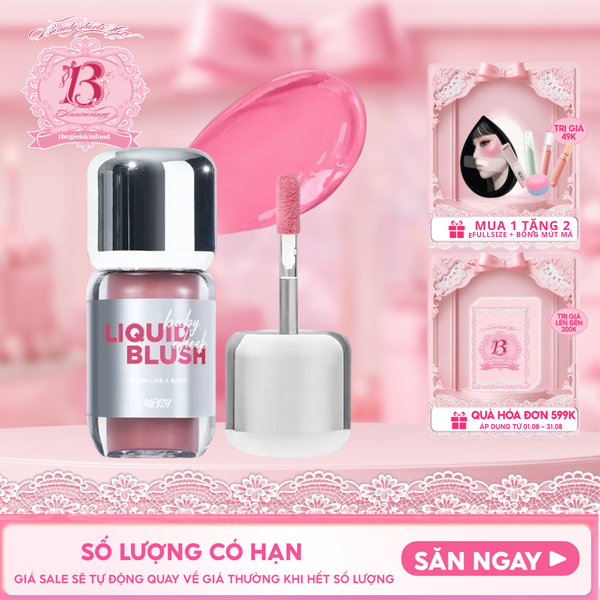  Má Hồng Kem Merzy Mịn Lì Baby Cheek Liquid Blush 4.6g 