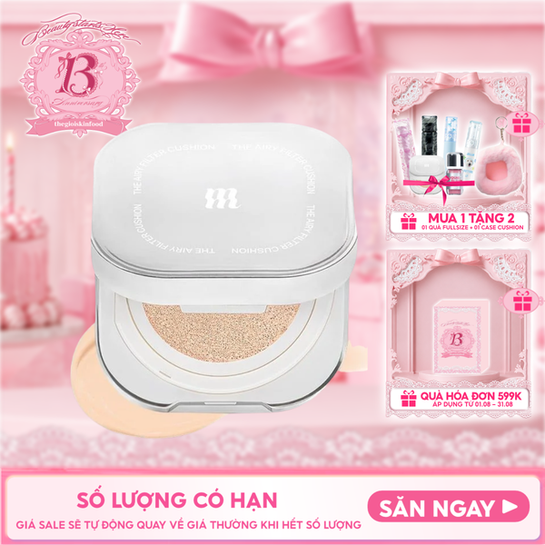  Phấn Nước Merzy Mịn Lì, Che Phủ Cao The Airy Filter Cushion SPF50+ PA+++ 11g 