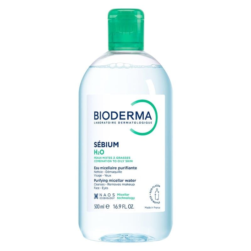 Nước Tẩy Trang Bioderma Cho Da Dầu, Da Hỗn Hợp, Da Mụn Sebium H2O