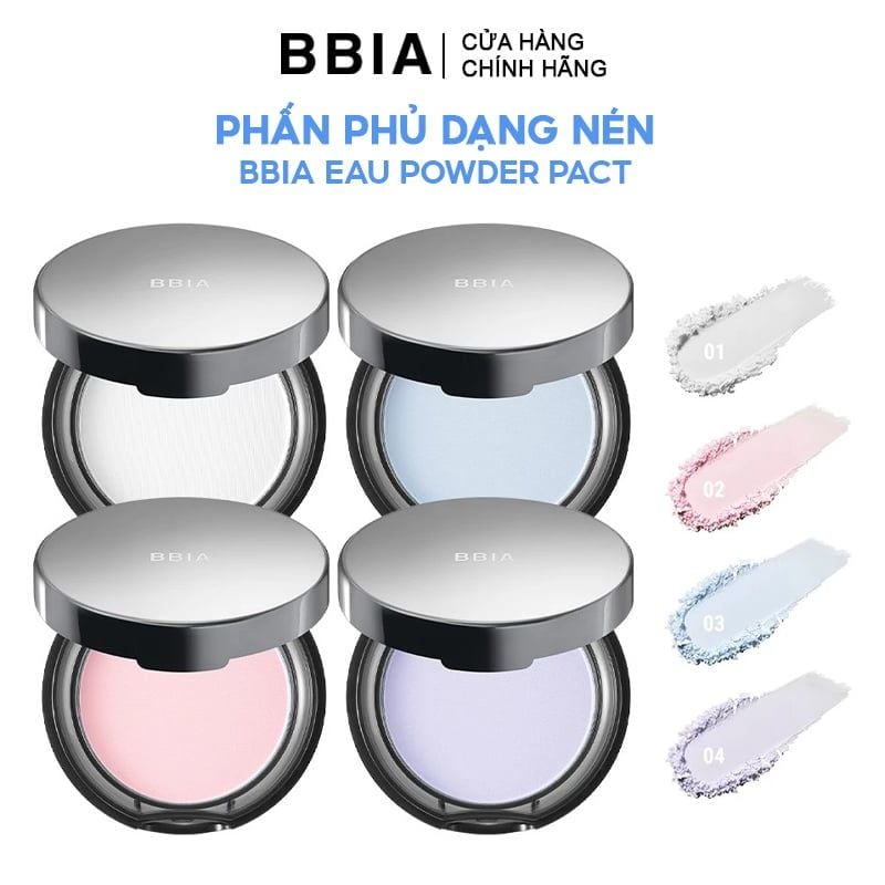 Phấn Phủ Dạng Nén Bbia Hiệu Chỉnh Sắc Da, Làm Mờ Lỗ Chân Lông Eau Powder Pact