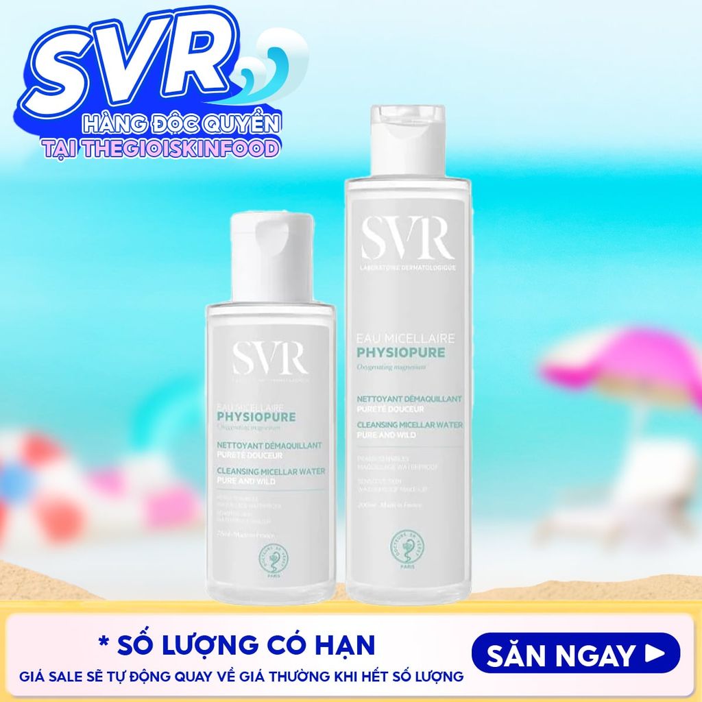 Nước Tẩy Trang SVR Dành Cho Da Nhạy Cảm Physiopure Eau Micellaire