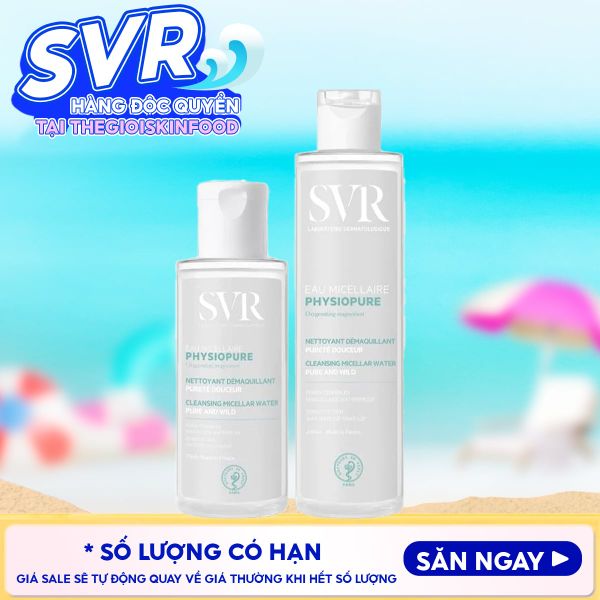  Nước Tẩy Trang SVR Dành Cho Da Nhạy Cảm Physiopure Eau Micellaire 