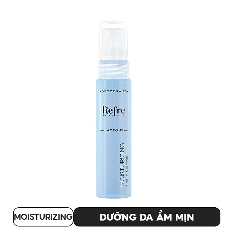 Xịt Khử Mùi Refre Hỗ Trợ Sáng Da, Ẩm Mịn Da Lactone 30ml
