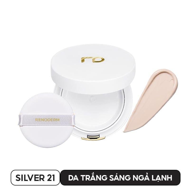 Phấn Nước RENODERM Che Phủ Cao, Mịn Lì Cho Da Dầu Day Long BB Cream SPF50 PA+++ 15g #Silver