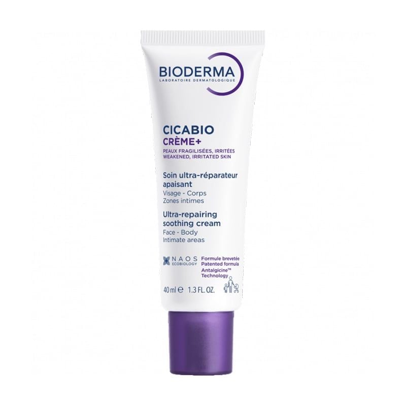 Kem Dưỡng Ẩm Bioderma Làm Dịu, Hỗ Trợ Phục Hồi Da Cicabio Creme+ 40ml