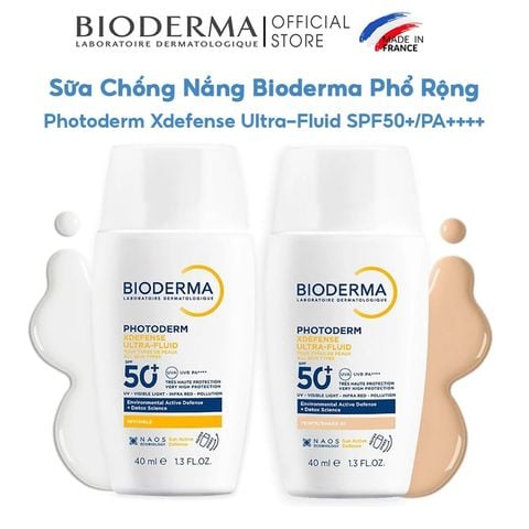 Sữa Chống Nắng Bioderma Phổ Rộng Photoderm Xdefense Ultra-Fluid SPF50+/PA++++ 40ml