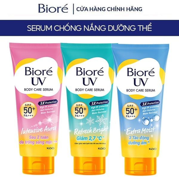  Serum Dưỡng Thể Chống Nắng Bioré Kháng Bụi UV Anti-Pollution Body Care SPF50+/PA+++ 
