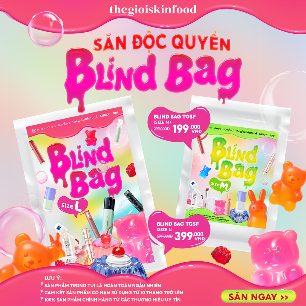 [NEW][BLINDBAG] Túi Mù Mỹ Phẩm Sinh Nhật 12 Tuổi Thế Giới Skinfood