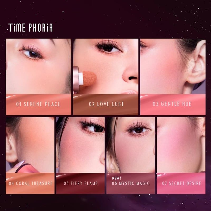Má Hồng Kem Time Phoria Mịn Lì, Tán Mượt Tự Nhiên Pandora Cheek Liquid Blush 5g