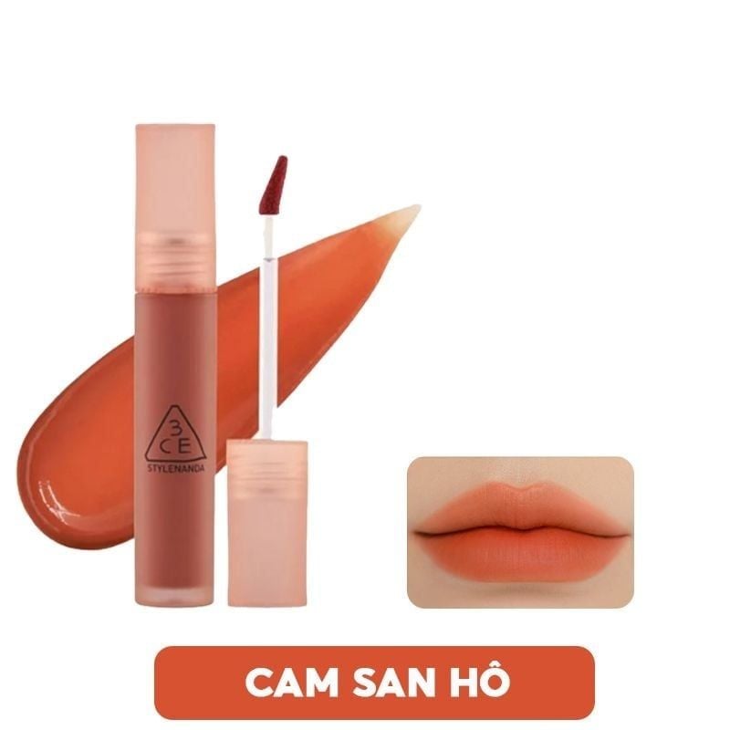 (TEST) Son Kem Lì 3CE Mịn Mượt Nhẹ Môi Blur Water Tint 4.6g