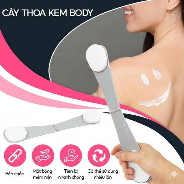  Cây Thoa Kem Lưng & Body TOOLA Body Smearing Cream Brush - BT-TLA075 