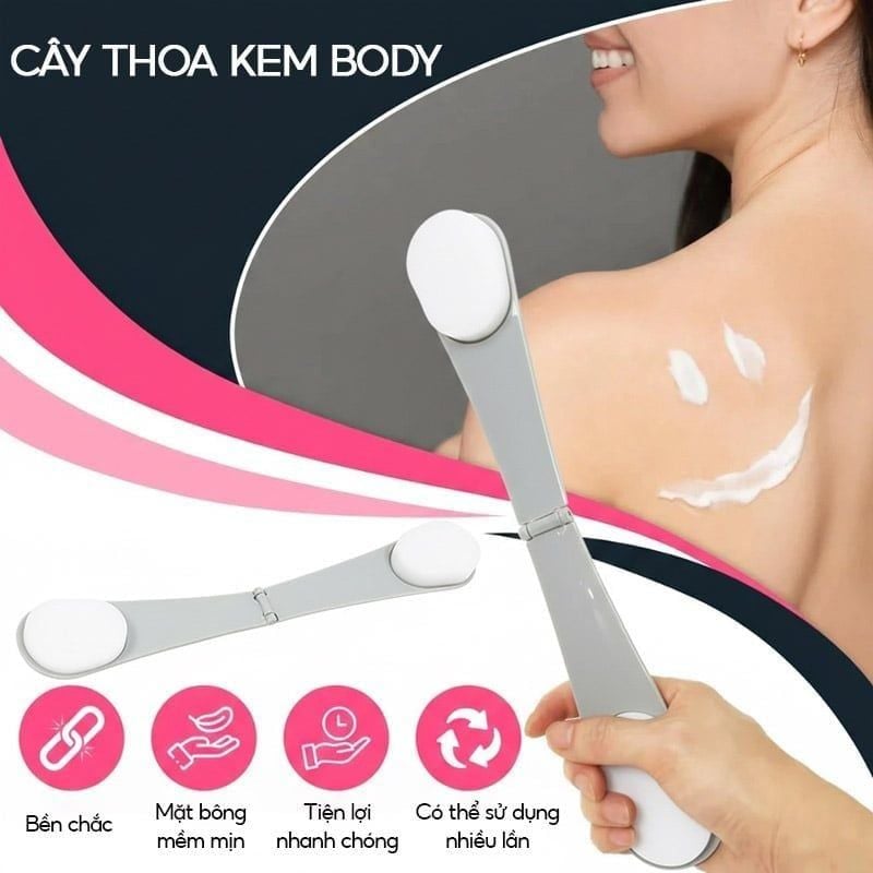 Cây Thoa Kem Lưng & Body TOOLA Body Smearing Cream Brush - BT-TLA075
