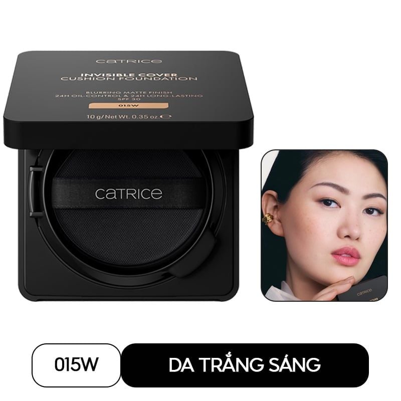 Phấn Nước Chống Nắng Catrice Invisible Cover Cushion Foundation 10g