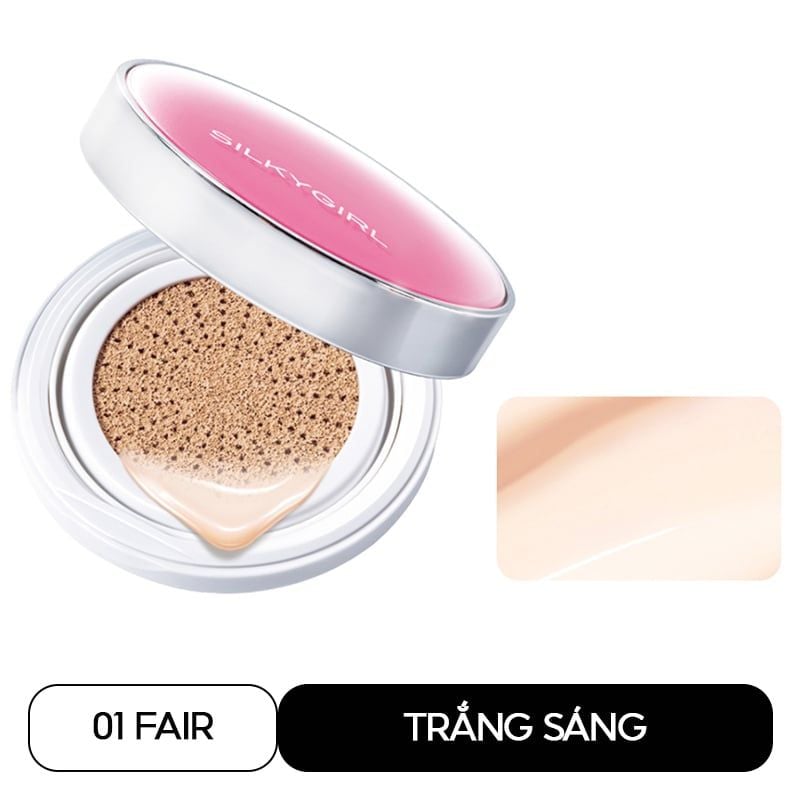 Phấn Nước Silkygirl Chống Nắng Lâu Trôi Serum Cushion SPF50+ PA+++ 13g