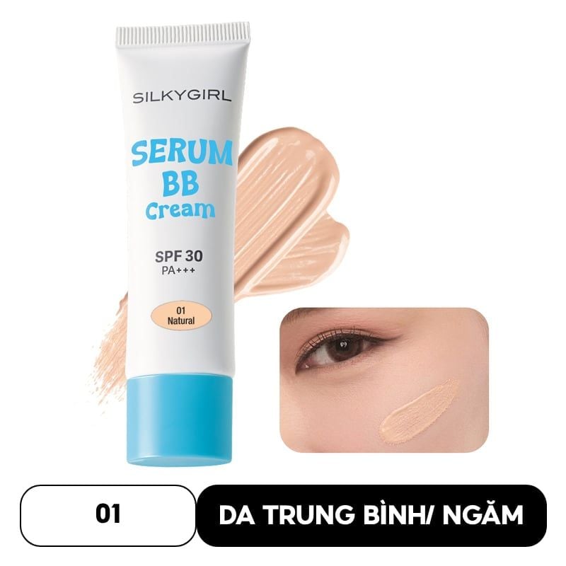 Kem Nền Silkygirl Mỏng Nhẹ Serum Bb Cream SPF30 PA+++ 20ml