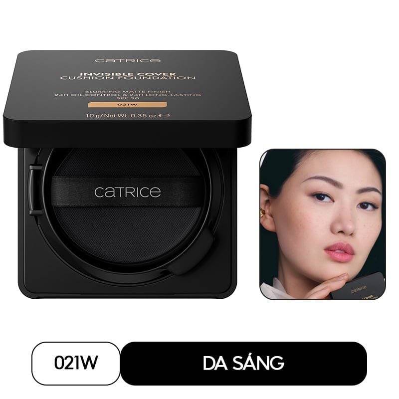 Phấn Nước Chống Nắng Catrice Invisible Cover Cushion Foundation 10g