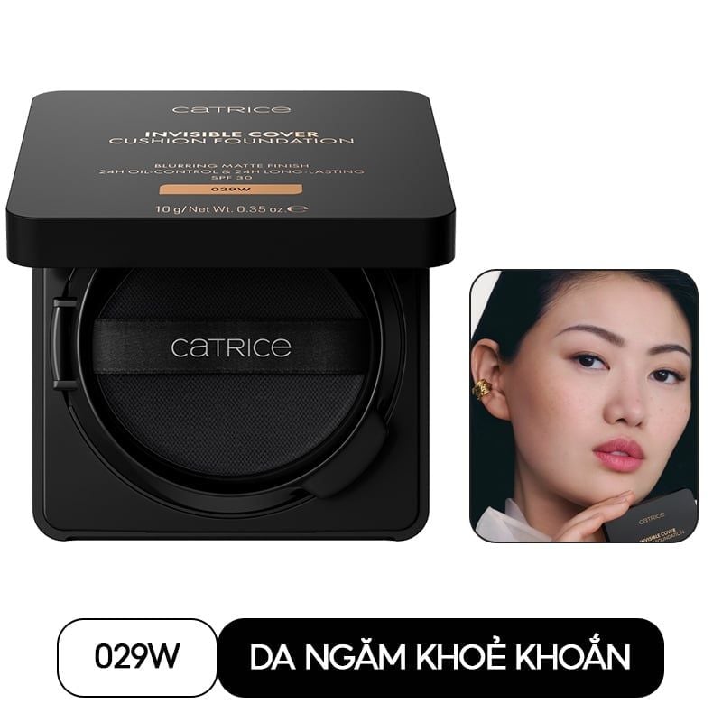 Phấn Nước Chống Nắng Catrice Invisible Cover Cushion Foundation 10g