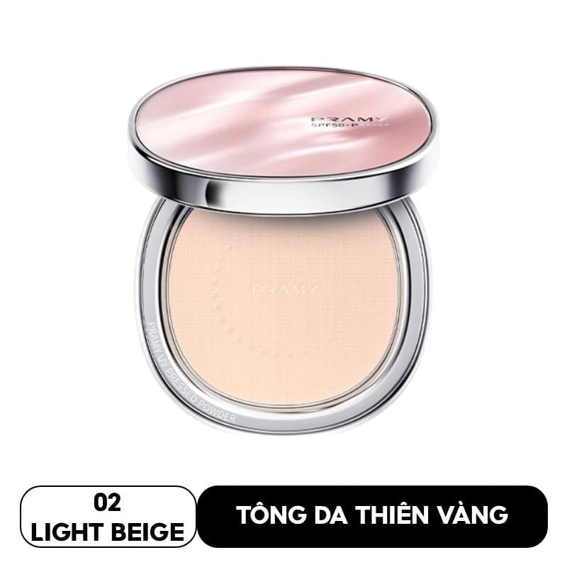 Phấn Phủ Pramy Chống Nắng Kiềm Dầu Mỏng Mịn Sheer Uv Pressed Powder SPF50+ PA++++ 7g