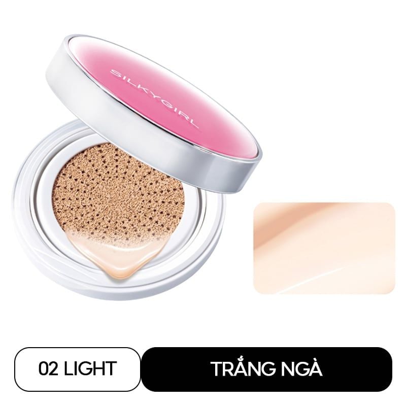 Phấn Nước Silkygirl Chống Nắng Lâu Trôi Serum Cushion SPF50+ PA+++ 13g