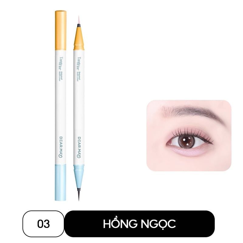 Bút Kẻ Bọng Mắt Hai Đầu Dearmay Tangerine Aegyosal Dual Liner 0.5gx2