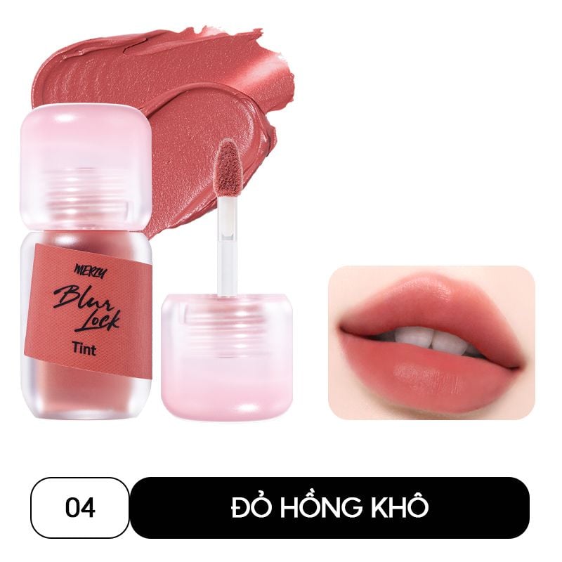 Son Kem Lì Merzy Khóa Môi Mịn Lì Tự Nhiên Blur Lock Tint 4g