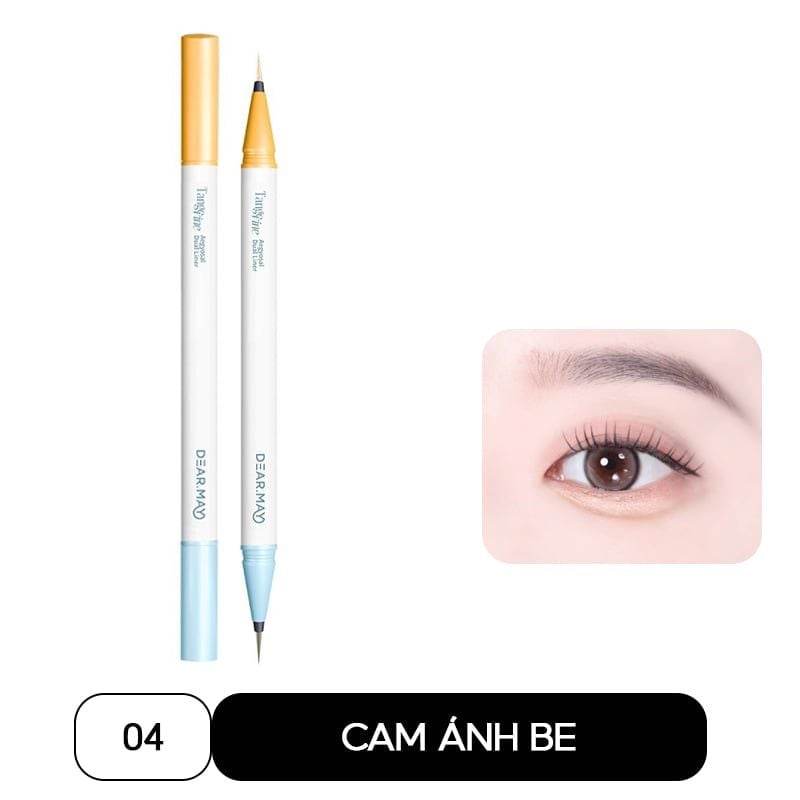 Bút Kẻ Bọng Mắt Hai Đầu Dearmay Tangerine Aegyosal Dual Liner 0.5gx2