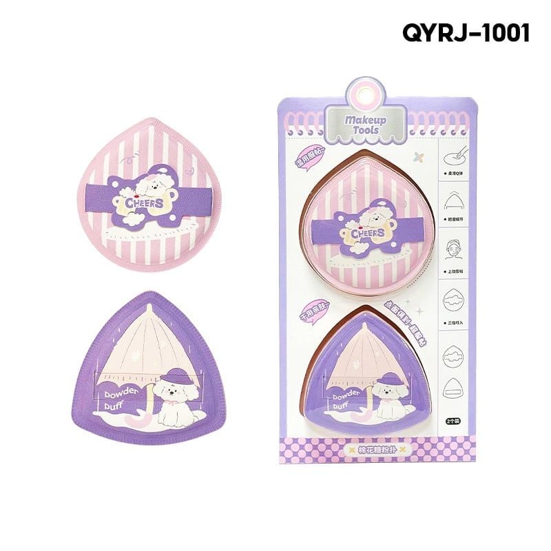 Bông Mút Trang Điểm Tán Nền, Tán Cushion Tiện Lợi Idealful Makeup Foundation Puff