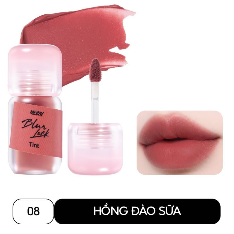 Son Kem Lì Merzy Khóa Môi Mịn Lì Tự Nhiên Blur Lock Tint 4g