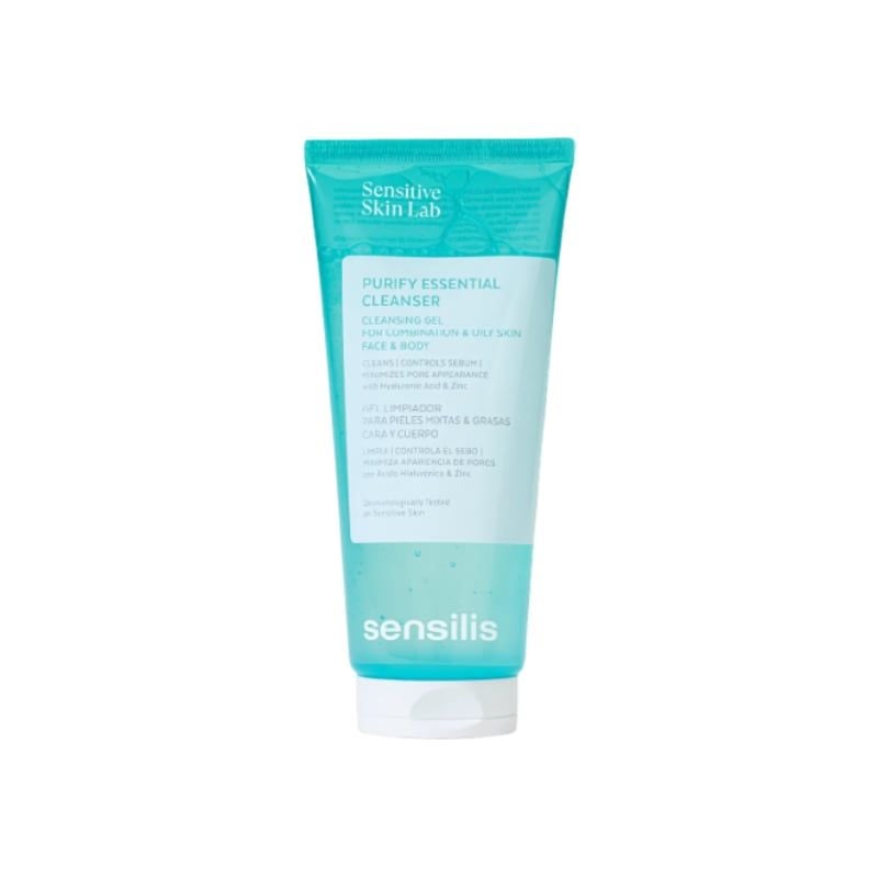 Gel Rửa Mặt Sensilis Kiểm Soát Dầu Nhờn Cho Da Dầu Mụn Purify Essential Cleanser