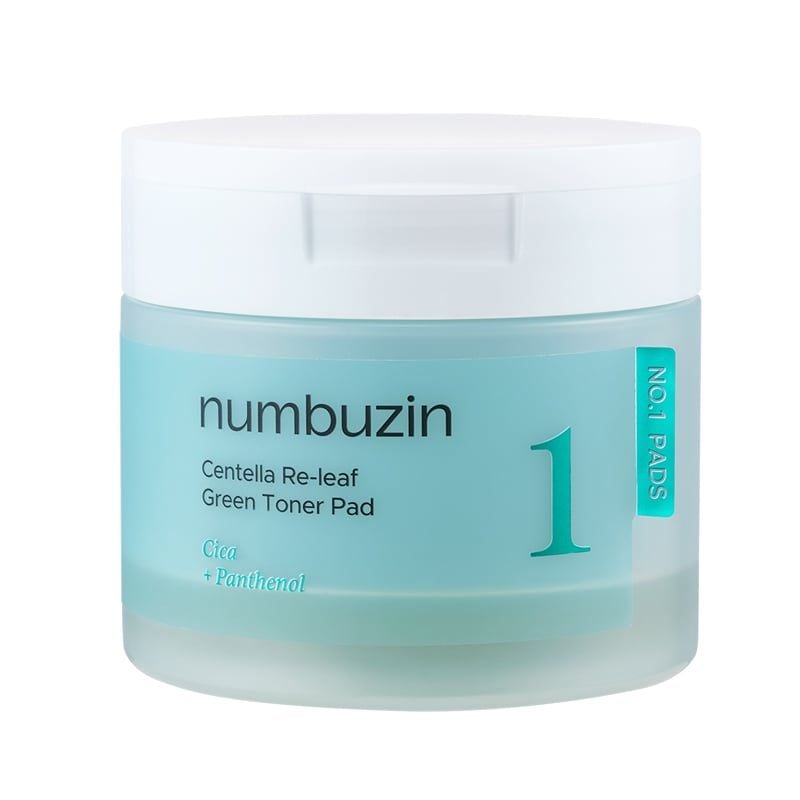 Toner Pad Làm Dịu Da numbuzin No.1 Centella Re-Leaf Green Toner Pad 190ml/70pcs
