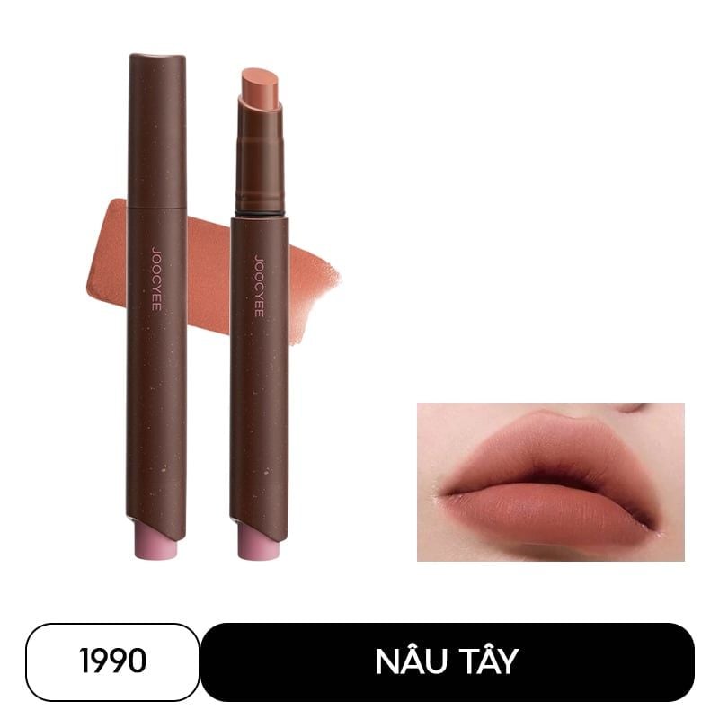 Son Lì Dạng Thỏi Mịn Mượt Lâu Trôi Joocyee Velvet Rouge 3g