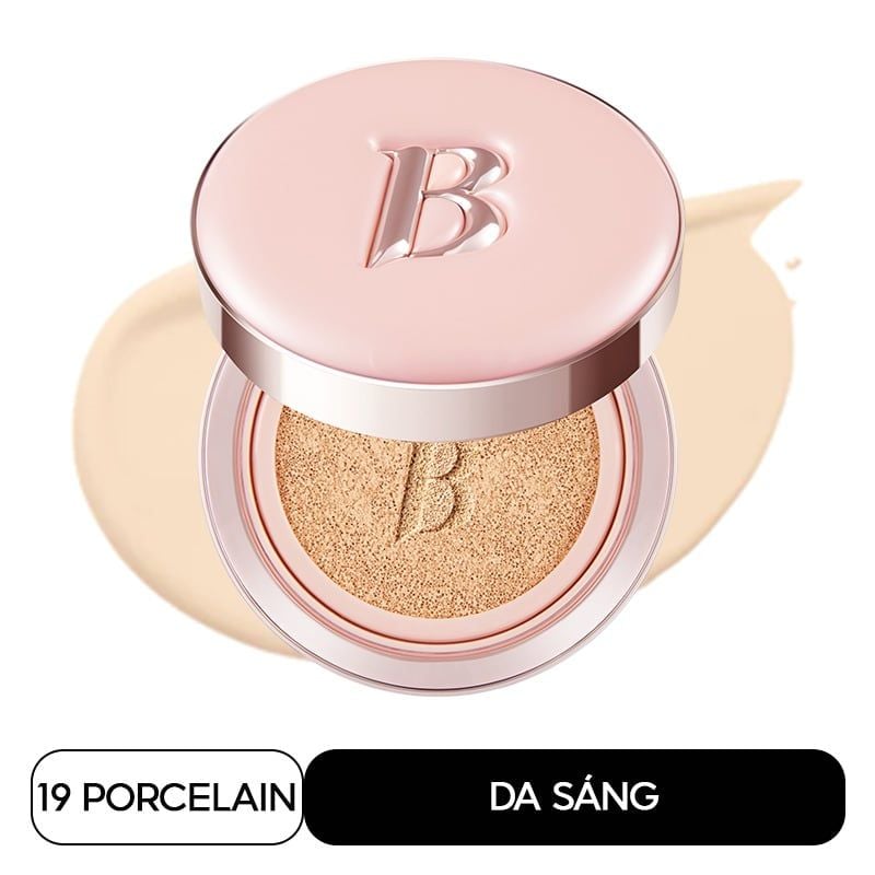 Phấn Nước Mỏng Mịn Căng Bóng Banila Co Essence Skin Pink Cushion SPF50+ PA+++ 12g