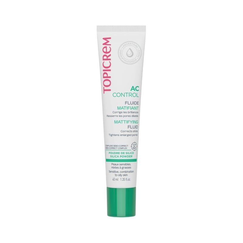 Kem Dưỡng Ẩm Topicrem Kiềm Dầu, Dành Cho Da Hỗn Hợp, Da Dầu & Da Nhạy Cảm Ac Control Mattifying Fluid 40ml
