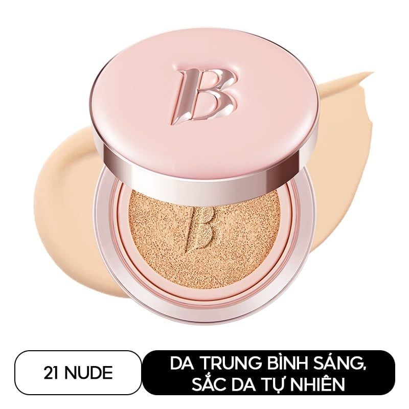 Phấn Nước Mỏng Mịn Căng Bóng Banila Co Essence Skin Pink Cushion SPF50+ PA+++ 12g