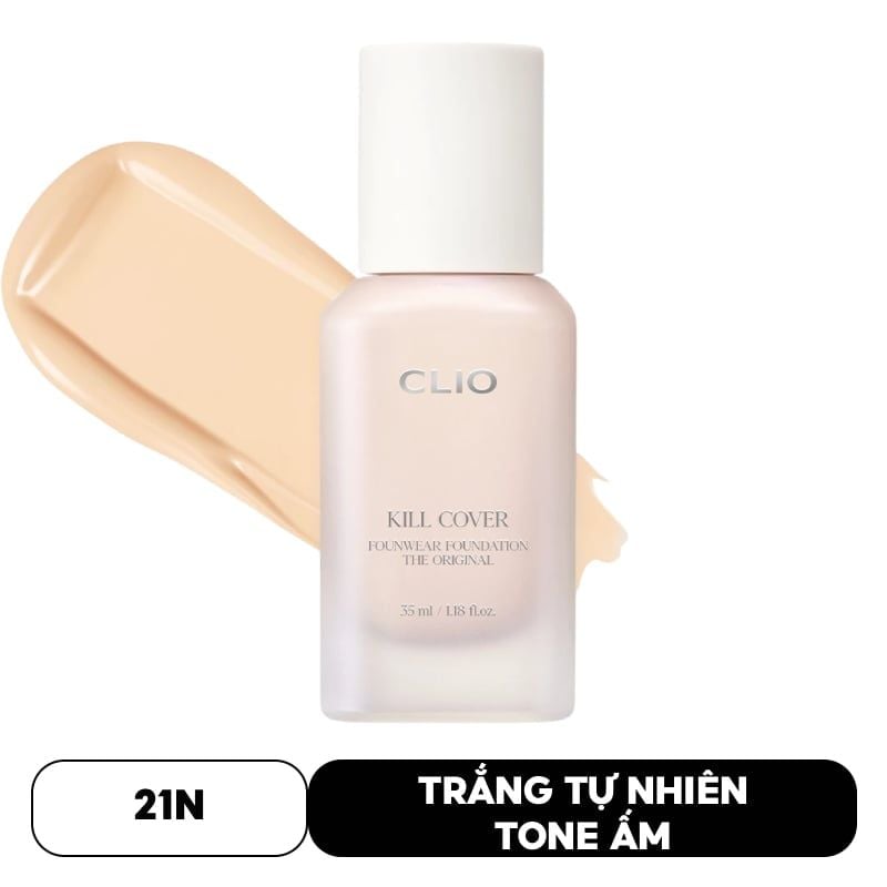 Kem Nền Clio Che Phủ Tốt, Mỏng Nhẹ Kill Cover Founwear Foundation The Original 35ml
