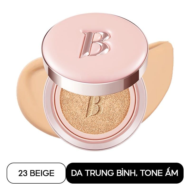 Phấn Nước Mỏng Mịn Căng Bóng Banila Co Essence Skin Pink Cushion SPF50+ PA+++ 12g