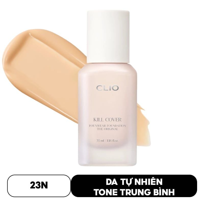Kem Nền Clio Che Phủ Tốt, Mỏng Nhẹ Kill Cover Founwear Foundation The Original 35ml