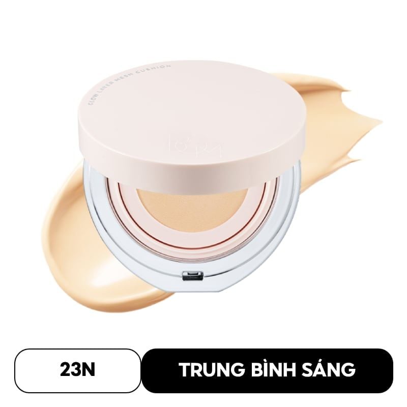 Phấn Nước B.O.M Chống Nắng & Che Khuyết Điểm Glow Layer Mesh Cushion SPF 50+ PA++++ 18g