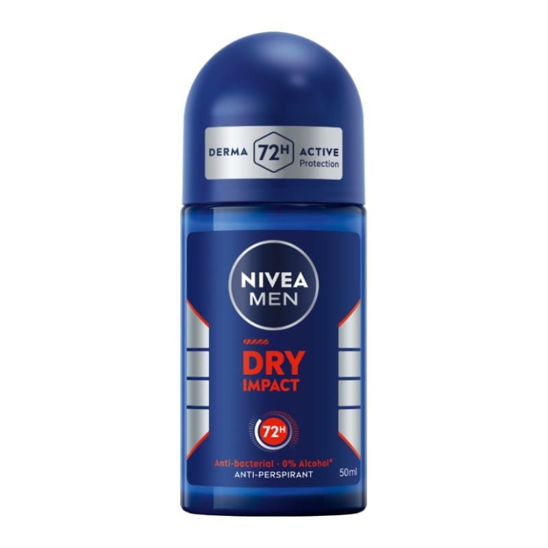 Lăn Ngăn Mùi Nivea Cho Nam Khô Thoáng Men Dry Impact 50ml (Che tên sản phẩm khi giao hàng)